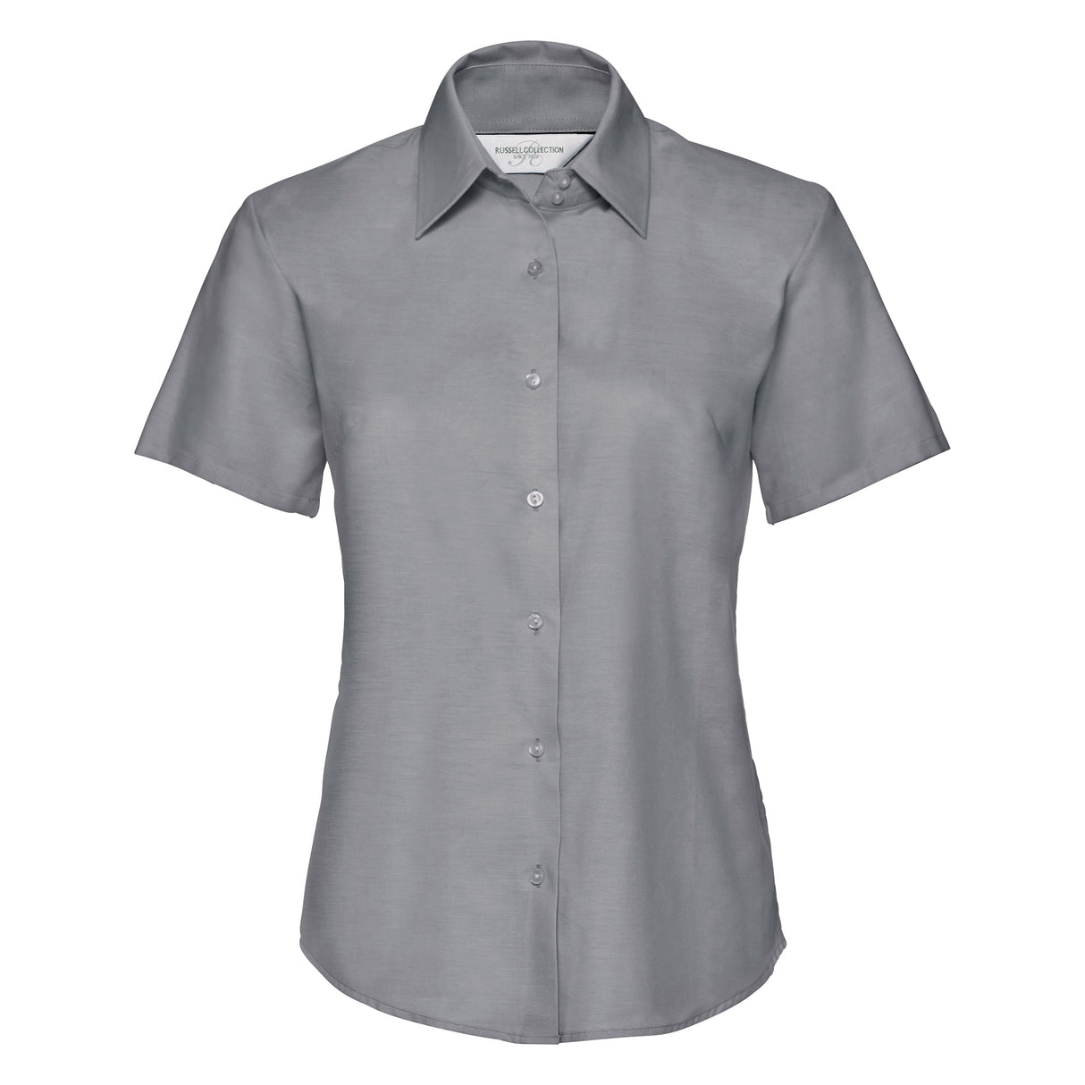 Russell Collection Women's Short Sleeve Oxford Shirt