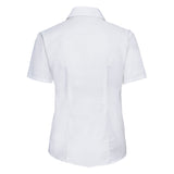 Russell Collection Women's Short Sleeve Oxford Shirt