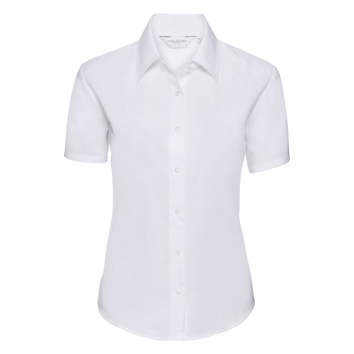 Russell Collection Women's Short Sleeve Oxford Shirt