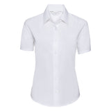 Russell Collection Women's Short Sleeve Oxford Shirt