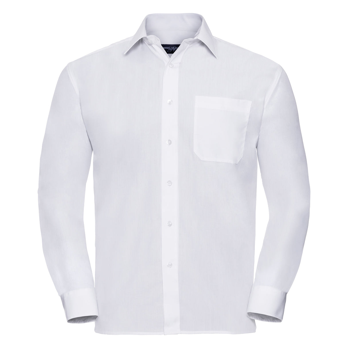 Russell Collection Long Sleeve Polycotton Easycare Poplin Shirt