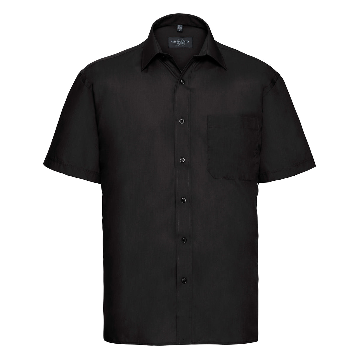 Russell Collection Short Sleeve Polycotton Easycare Poplin Shirt