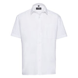 Russell Collection Short Sleeve Polycotton Easycare Poplin Shirt