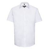 Russell Collection Short Sleeve Herringbone Shirt