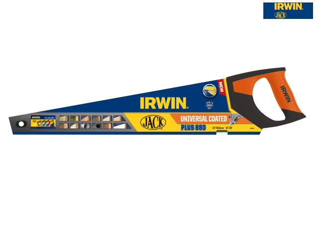 IRWIN® Jack® 880 UN Universal Hand Saw 550mm (22in) Coated 8 TPI