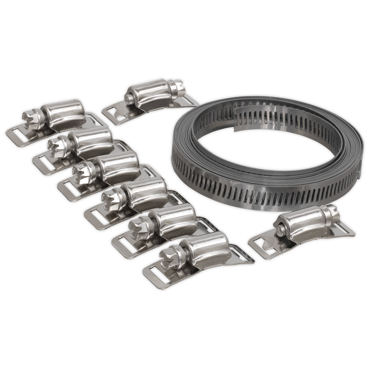 Sealey Hose Clip Set Self-Build 12.7mm Band Width