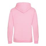 Awdis Just Hoods Varsity Hoodie - Baby Pink/Arctic White