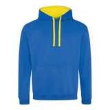 Awdis Just Hoods Varsity Hoodie - Royal/Sun Yellow*