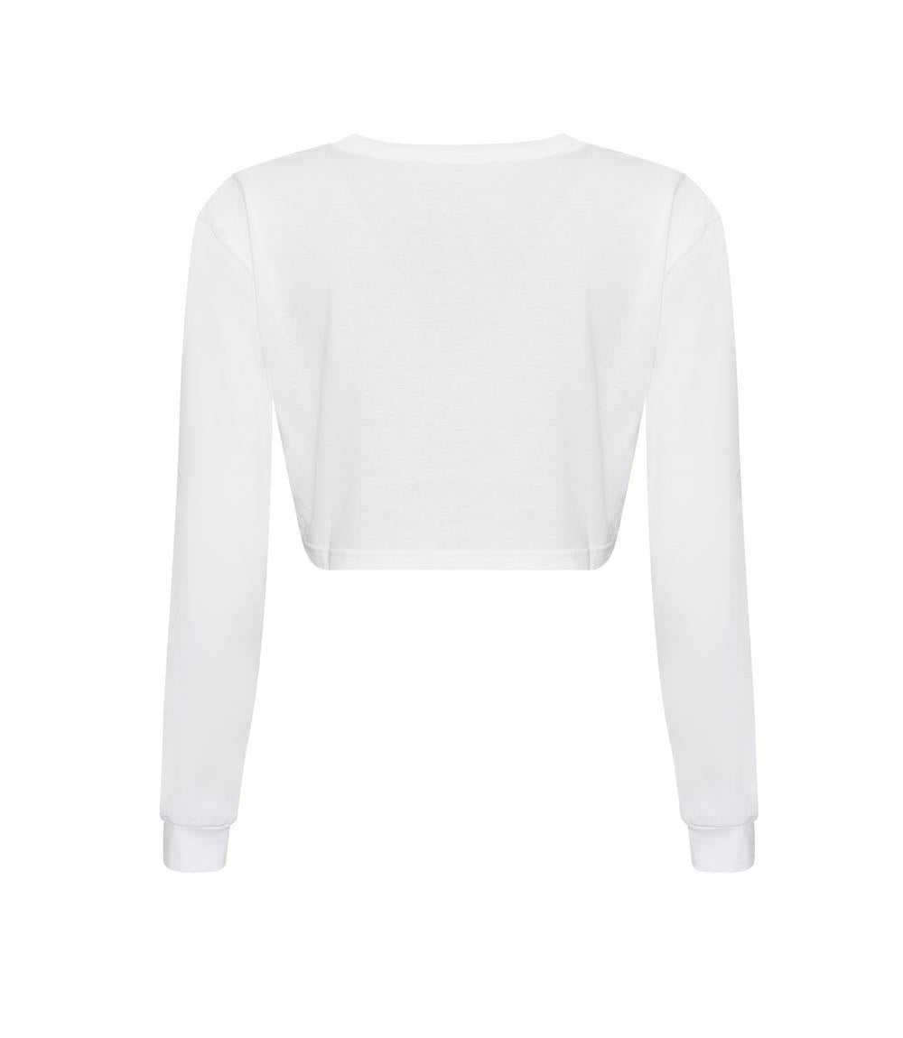 Awdis Just T's Women's Long Sleeve Cropped T