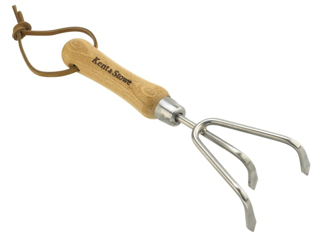 Kent & Stowe Stainless Steel Hand 3-Prong Cultivator, FSC®