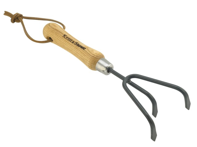 Kent & Stowe Carbon Steel Hand 3-Prong Cultivator, FSC®