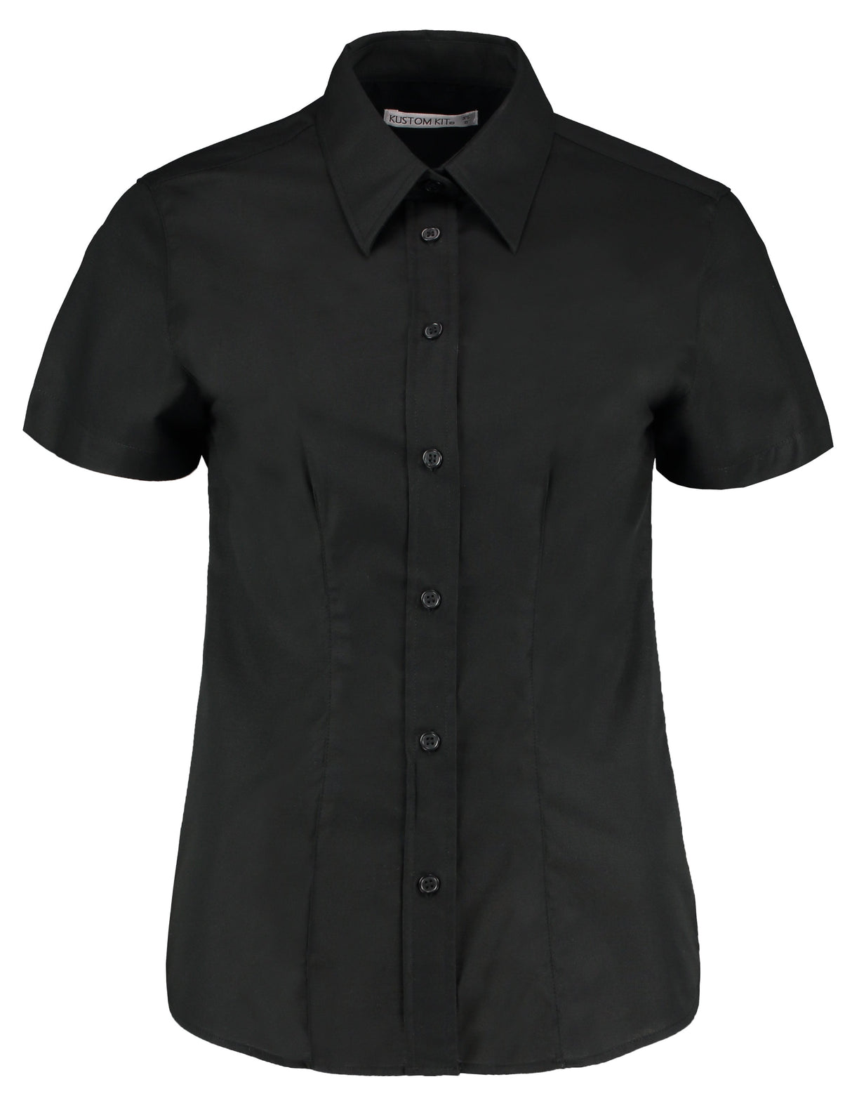 Kustom Kit Women's Workplace Oxford Blouse Short-Sleeved (Tailored Fit)