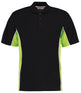 Kustom Kit Track Polo (Classic Fit) - Black/Lime/White