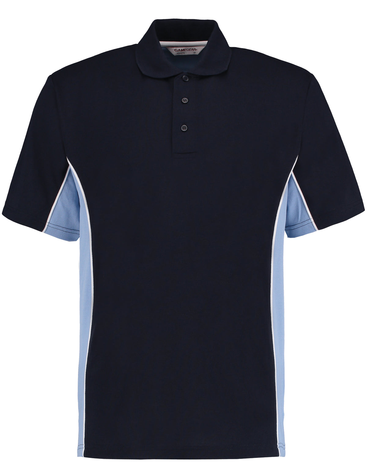 Kustom Kit Track Polo (Classic Fit) - Navy/Light Blue/White