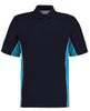 Kustom Kit Track Polo (Classic Fit) - Navy/Turquoise/White