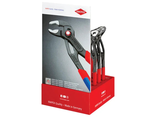 Knipex Knipex Cobra® Quickset Waterpump Pliers Counter Display (10 x KPX8721250)