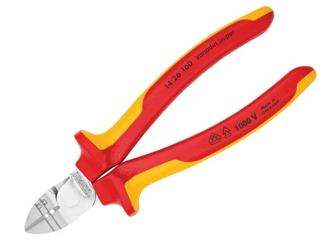 Knipex VDE Diagonal Insulation Stripper & Side Cutter 160mm