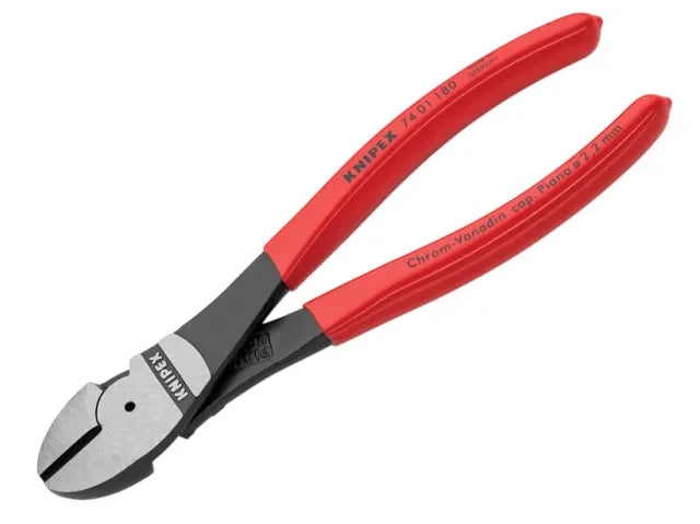 Knipex High Leverage Diagonal Cutters PVC Grip 180mm