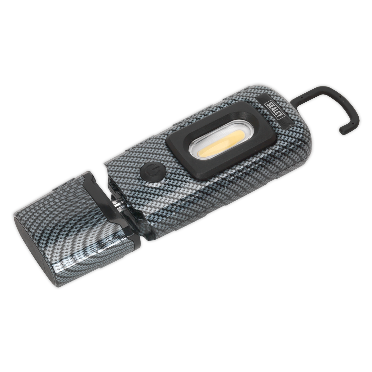 Sealey Rechargeable 360° Inspection Light 3W COB & 1W SMD LED Carbon Fibre Effect