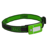 Sealey Rechargeable Head Torch 2W COB LED Auto-Sensor Green