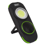 Sealey Rechargeable Torch with Wireless Speaker 10W COB LED