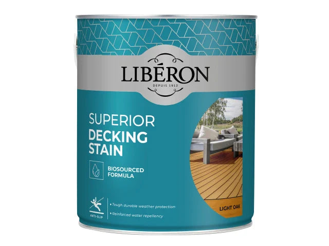 Liberon Superior Decking Stain Light Oak 2.5 litre