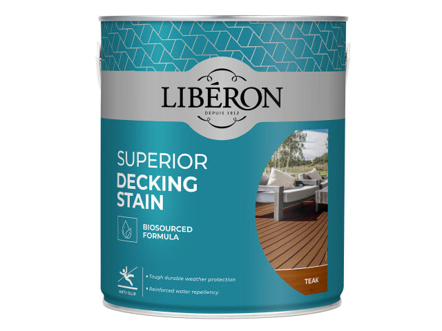Liberon Superior Decking Stain Teak 2.5 litre