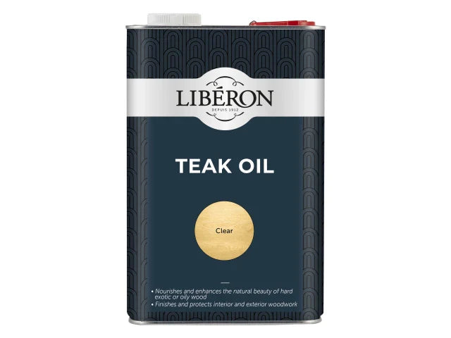 Liberon Teak Oil with UV Filters 5 litre