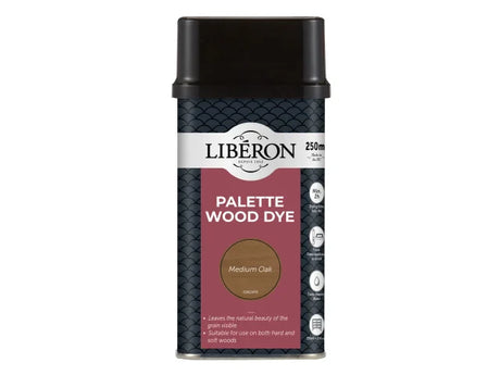 Liberon Palette Wood Dye Medium Oak 250ml