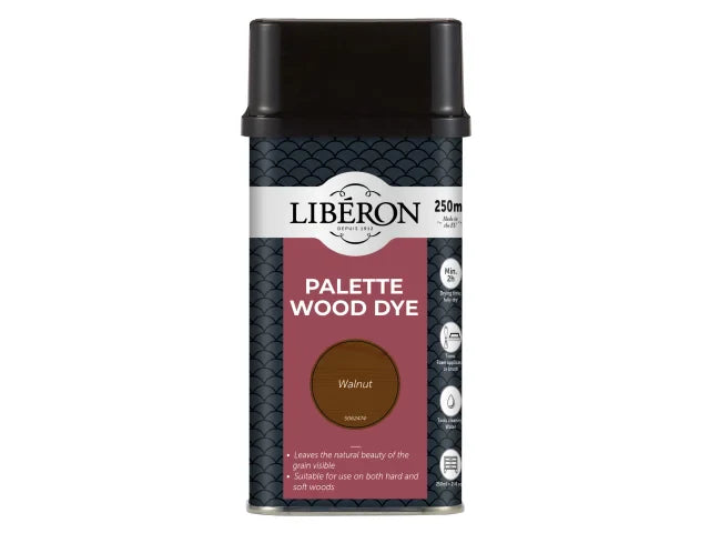 Liberon Palette Wood Dye Walnut 250ml