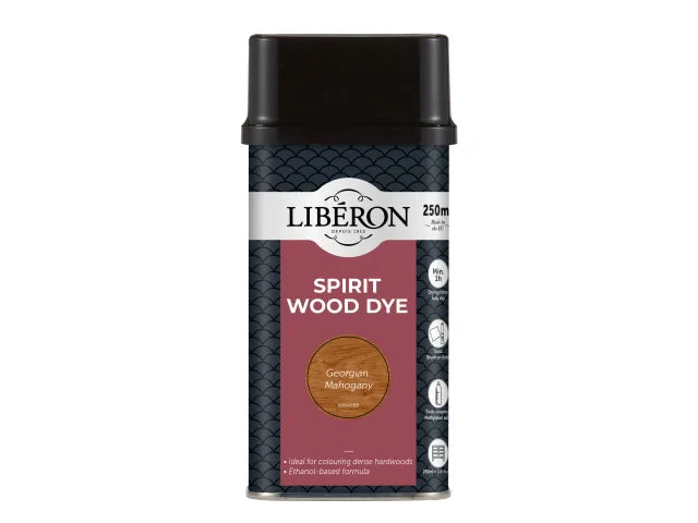 Liberon Spirit Wood Dye Georgian Mahogany 250ml