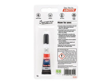 Loctite Super Glue Power Gel Tube 3g