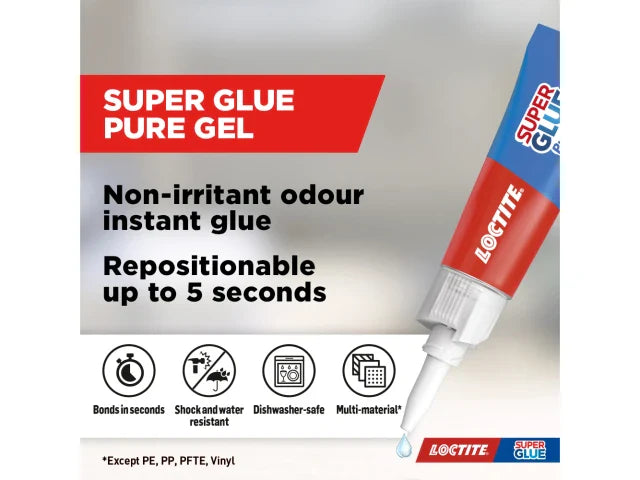 Loctite Super Glue Pure Gel Tube 3g