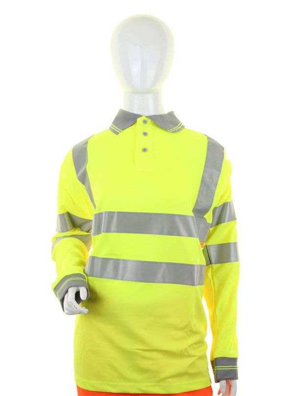 Beeswift Ladies Hi-vis  L/S Polo