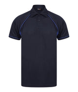 Finden & Hales Piped Performance Polo - Navy/Royal/Royal*