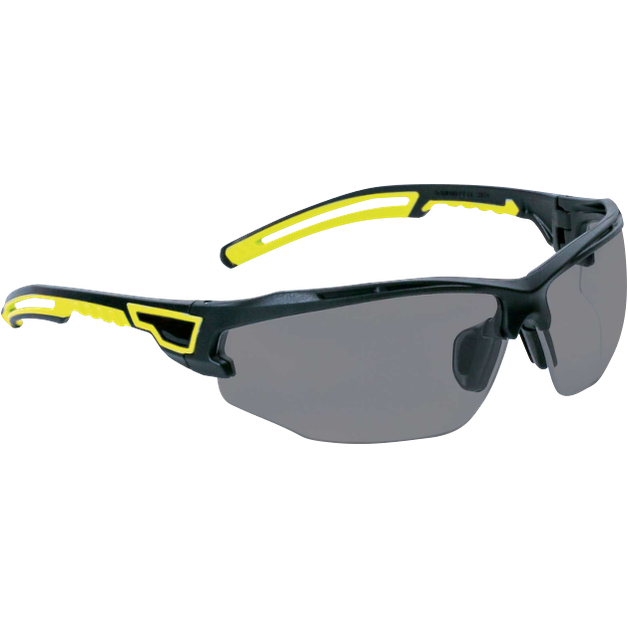Delta Plus ASO2 SMOKE Safety Glasses – Lightweight, Anti-Fog, Anti-Scratch, Secure Fit