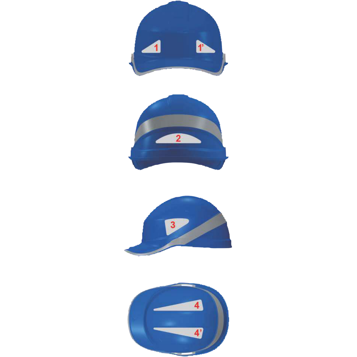 Delta Plus HESTICKER Reflective Helmet Stickers – Enhanced Visibility & Safety