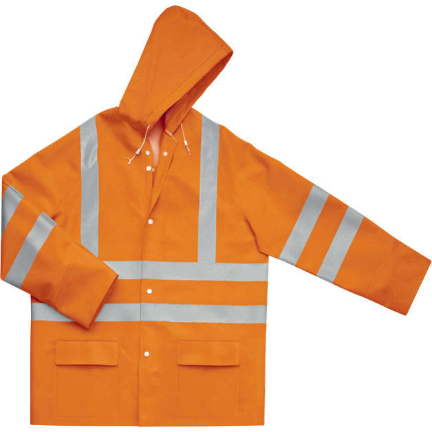 Delta Plus 900VESHV High-Visibility Waterproof Rain Jacket