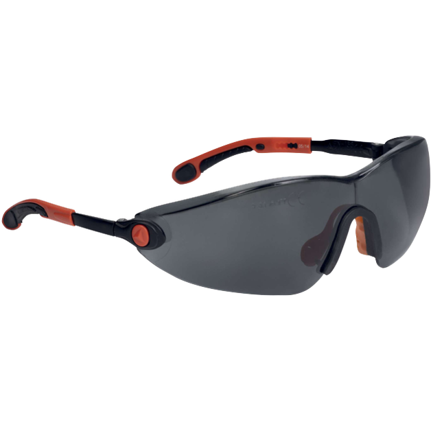 Delta Plus VULCANO2 SMOKE Safety Glasses – Adjustable & Anti-Fog