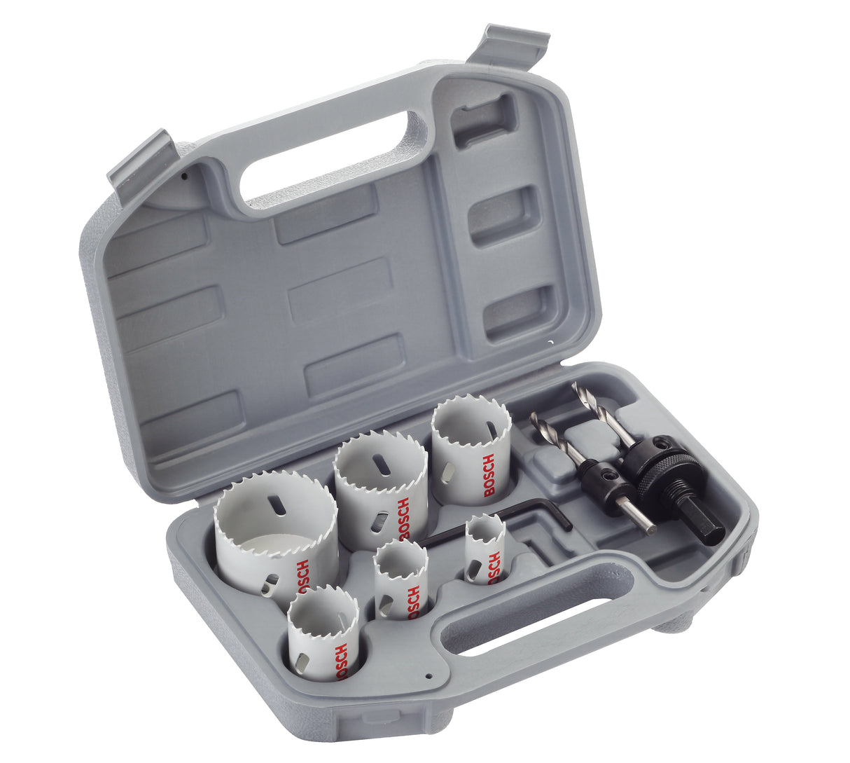 Bosch Professional Standard HSS Bi-Metal Plumbers Holesaw Set - 9pc (19mm, 22mm, 29mm, 38mm, 44mm, 57mm)