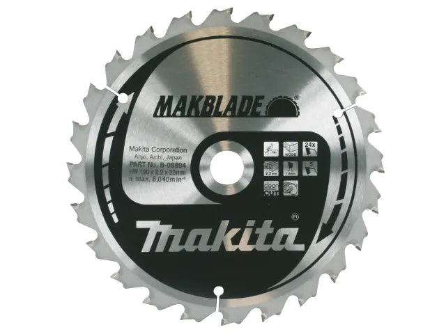 Makita B-08894 Mitre Saw Blade 190 x 20mm x 24T