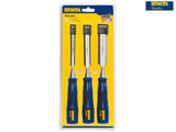 IRWIN® Marples® M444 Bevel Edge Chisel Blue Chip Handle Set, 3 Piece