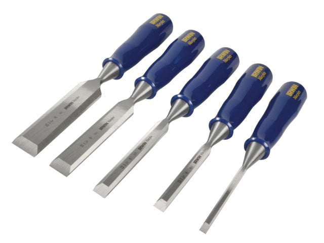 IRWIN® Marples® M444 Bevel Edge Chisel Blue Chip Handle Set, 5 Piece