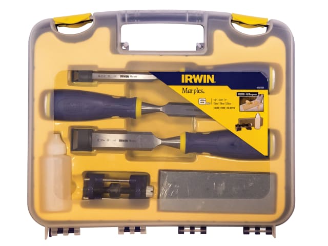 IRWIN® Marples® MS500 ProTouch All-Purpose Chisel Set, 3 Piece + Sharpening Kit