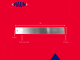 Maun Steel Straight Edge Imperial 18in