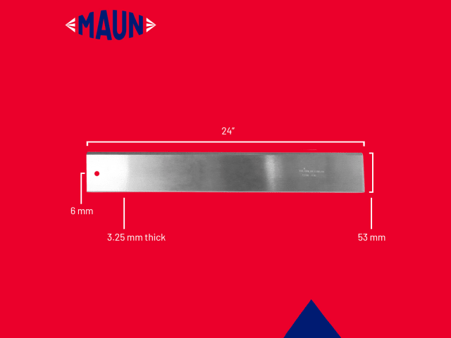 Maun Steel Straight Edge Imperial 24in