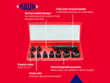 Maun Imperial Wad Punch Kit, 9 Piece