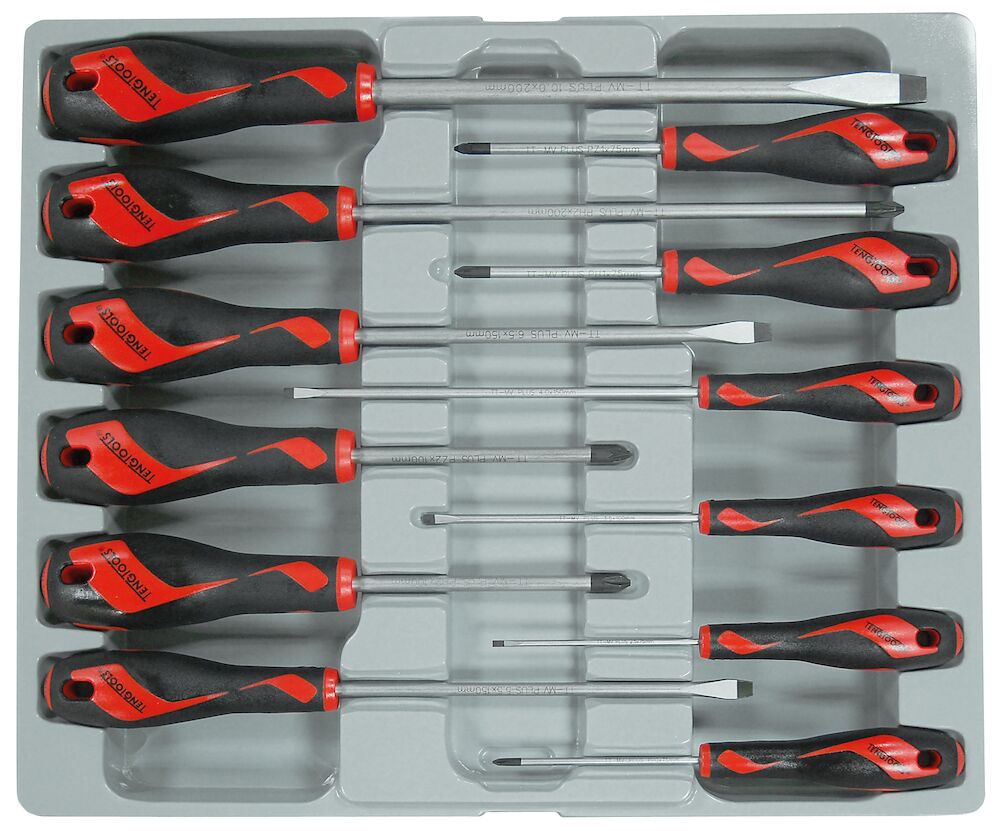 Teng Tools Screwdriver Set Mixed 12 Pieces