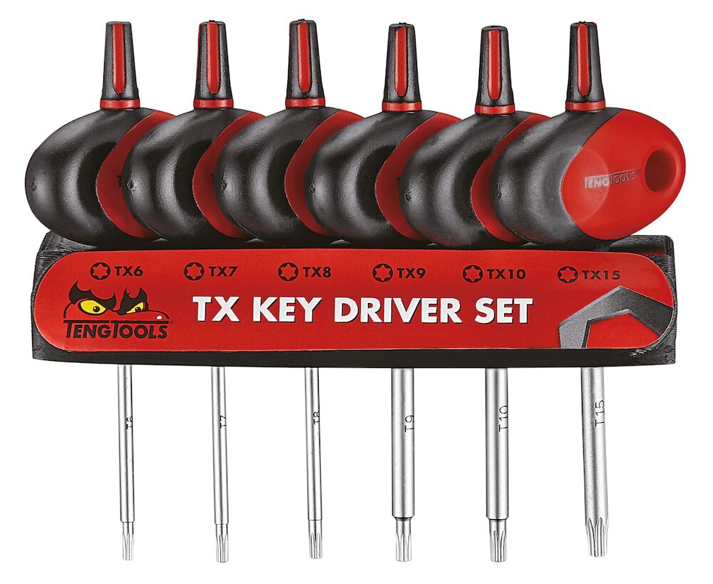 Teng Tools Mini TX T-Handle Screwdriver Set 6 Pieces