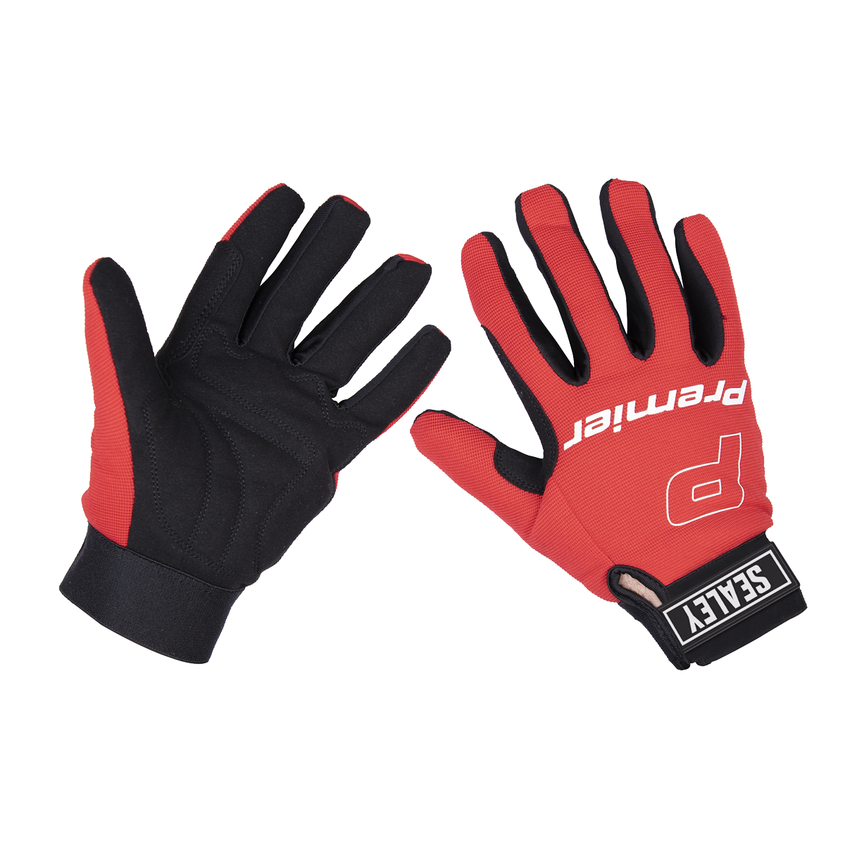 Sealey Mechanic's Gloves Padded Palm - Large Pair